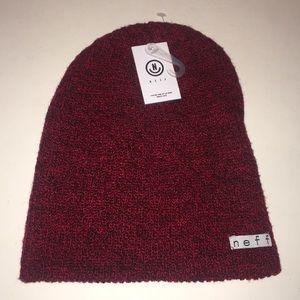 Brand new with tags Neff beanie. Unisex. Red black